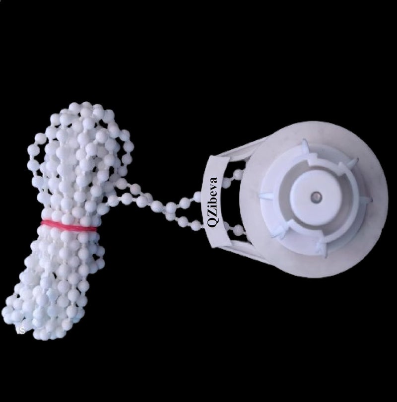 QZibeva QZIBEVA 1 Set Roller Blinds Holder and Mechanism Hardware Pack 2 Pcs Bracket1 Pcs Male 1 Pcs Female Control Unit Bead Chain 2 Pcs End Cap of Bottom Rods Item Code_ROB5  - Image 4