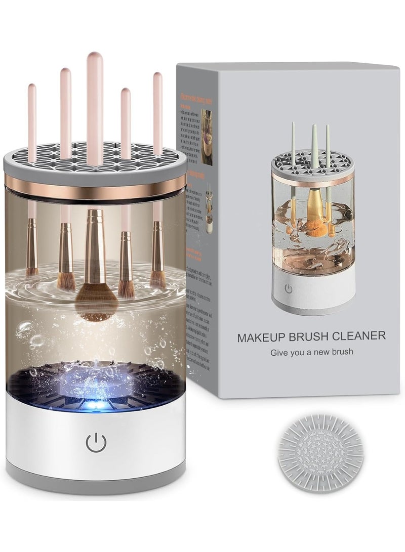 Cosmetic Brush Cleaner, Professional Large Capacity Makeup Brush Cleaner, Fast Efficient Deep Cleaning Machine for All Types of Brushes, Portable Mini Design for Home and Travel Use - Multicolor - Image 1