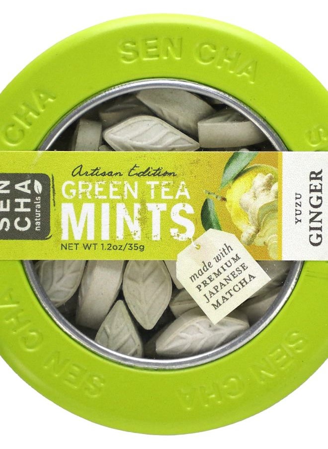 Sencha Naturals Green Tea Mints Yuzu Ginger 1.2 oz (35 g) 