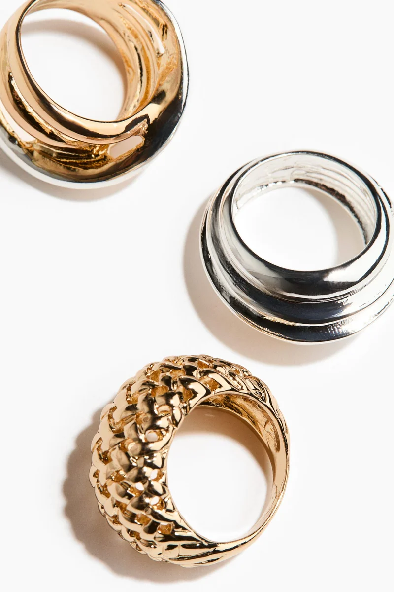 H&M  3-pack rings for Women | Best Price UAE