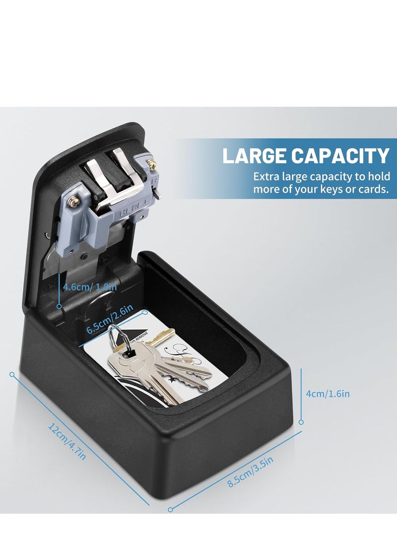 YUNSYE - Key Lock Box for Outside - Sturdy and Durable Lock Box for House Key,Key Capacity Lockbox for Keys Outdoor,Waterproof Emergency Spare Key Lockbox with Resettable Code for Home - Image 1