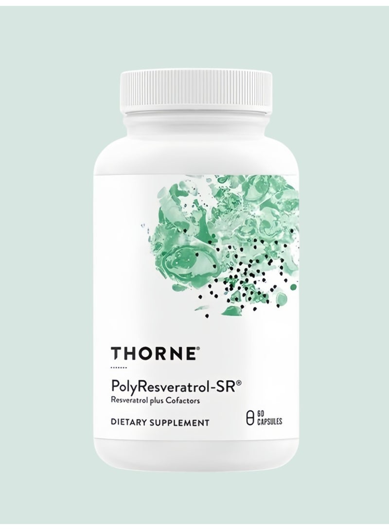 Thorness Poly Resveratrol-SR, Resveratrol plus Cofactors Dietary Supplement ，Promote Collagen Regeneration, Firm Skin, Anti-oxidation and Anti-aging 60 Capsules - Image 1