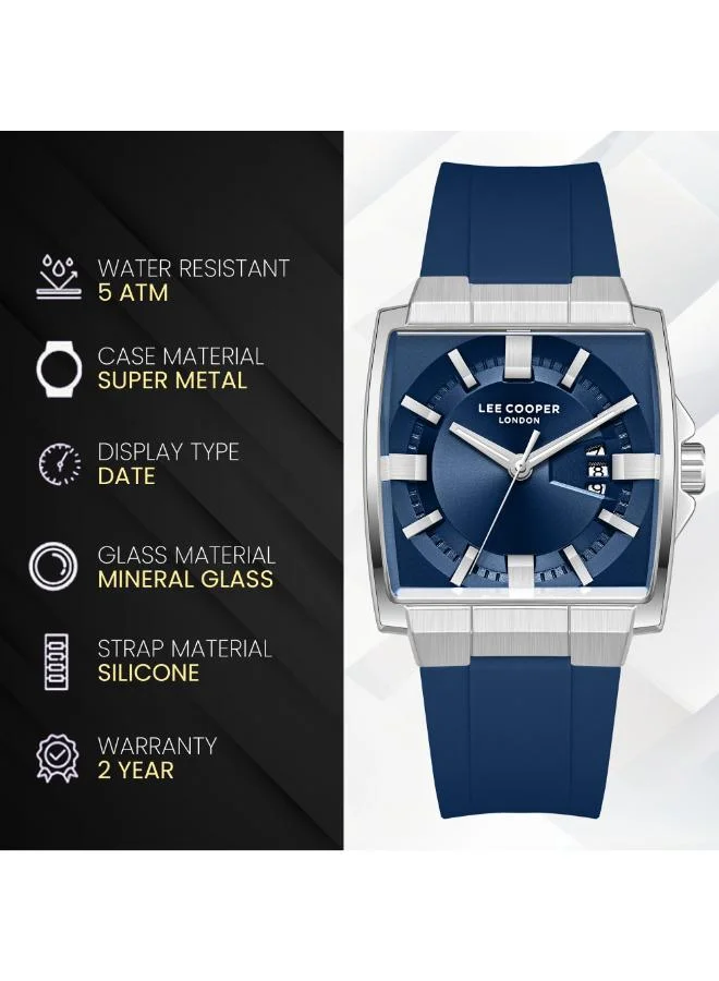 Lee Cooper  Men's Silicone DATE Watch LC08349.399 - 38X47 mm for Men | Best Price UAE
