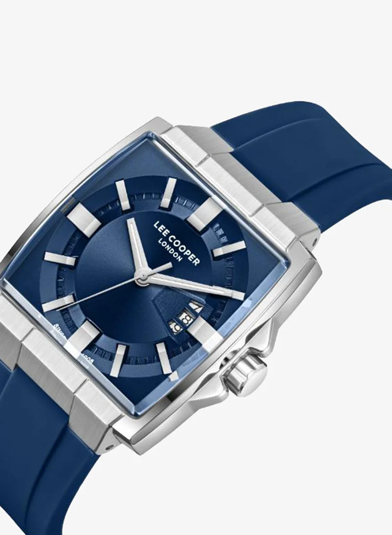 لي كوبر Men's Silicone DATE Watch LC08349.399 - 38X47 mm