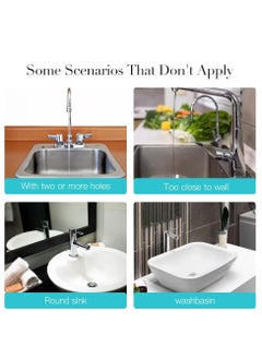 Generic Diatomaceous Kitchen Faucet Mats, 2 Pack, Quick Dry Splash Guard, Sink Drip Catcher, Absorbent Stone Mat for Bathroom and Bar Sinks  - Image 3