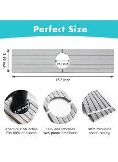 Generic Diatomaceous Kitchen Faucet Mats, 2 Pack, Quick Dry Splash Guard, Sink Drip Catcher, Absorbent Stone Mat for Bathroom and Bar Sinks  - Image 5