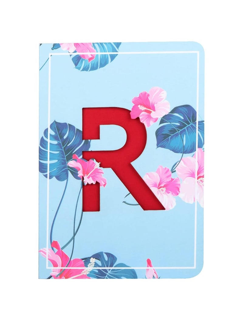 Doodle دفتر يوميات لاصق ناعم مقصوص بالحرف الأول R (6.69 × 4.72، 80 جرام، 192 صفحة) للفتيات - Image 2