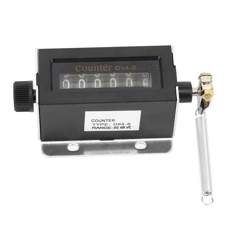 Jectse 6 Digit Mechanical Counter,D94-S 0-999999 Resettable Mechanical Pulling Counter,Return to Zero Rotation Count and Cycle Count Reset Mode,for Cumulative Records of Sports Equipment - Image 3
