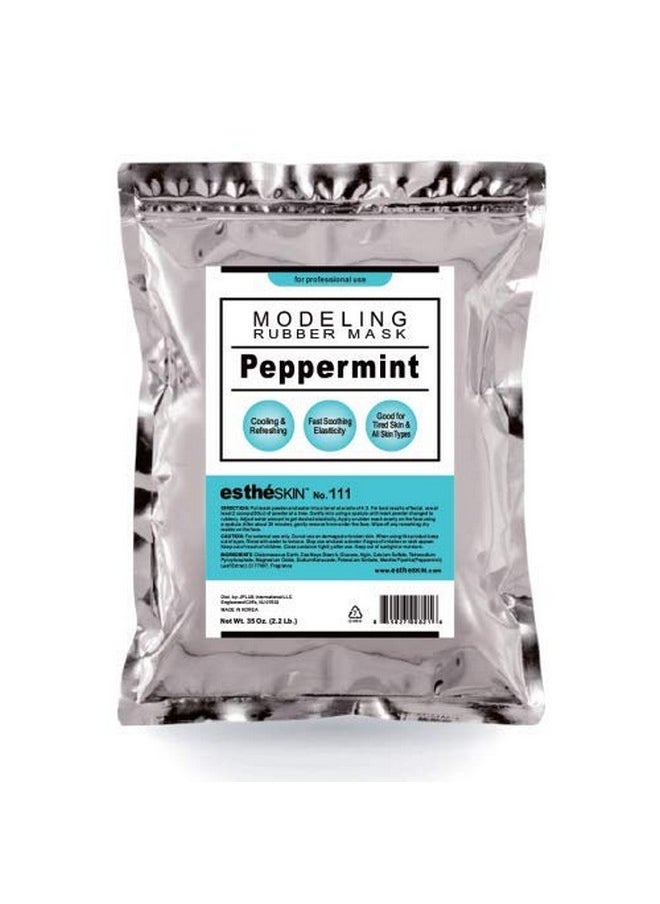 estheskin - No.111 Peppermint (Cooling) Modeling Mask Powder For Professional Facial Treatment 35 Oz. (1 Pack) - Image 1