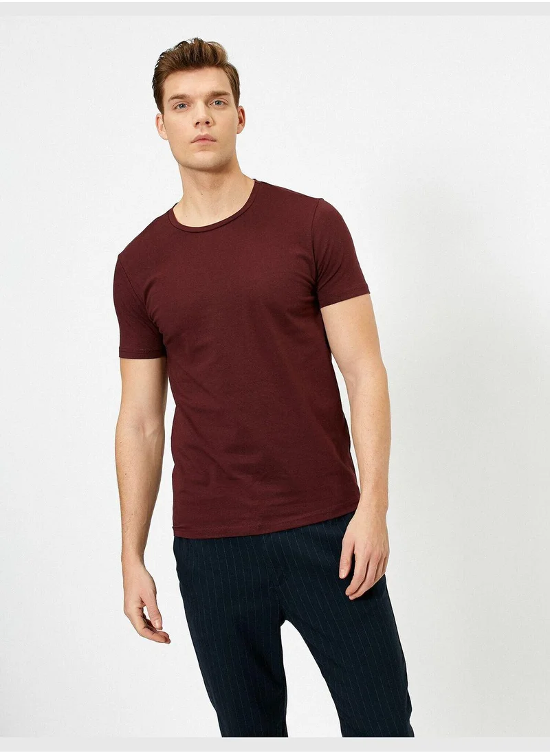 كوتون Basic T-Shirt Crew Neck