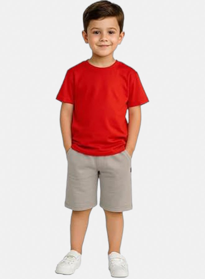 فايبز تيشيرت ساده للأولاد - Image 1