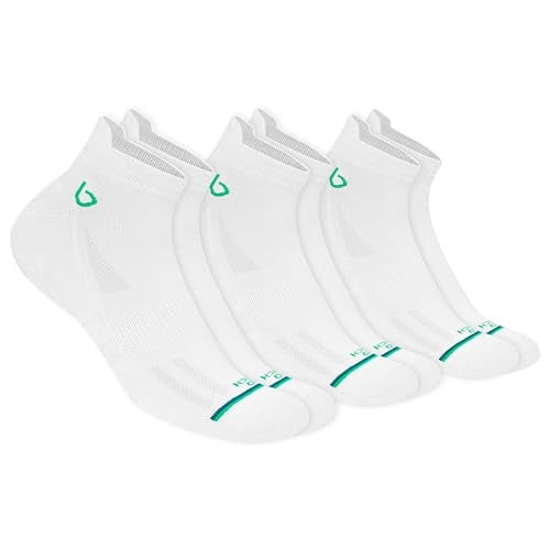 BAMBOS Bamboo Cotton Bamboo Ankle Length Socks For Men Anti-Microbial Ultra Soft Padded Ankle Socks, Pack Of 3 Eco White - Image 3