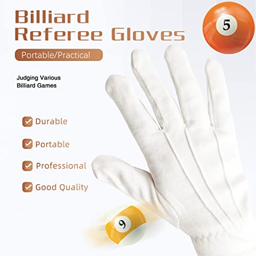CRICAL Billiard Gloves Competition Referee Gloves White 2PCS Pool Snooker Comfortable Professional Accessories - Image 2