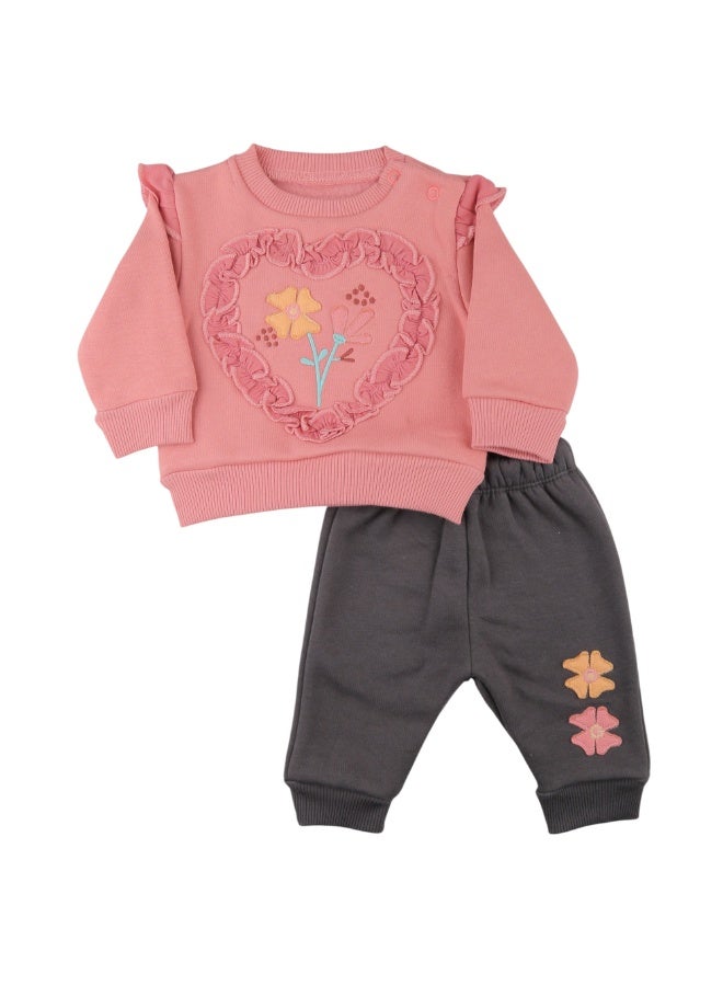 El Sayaad Baby Girl Inner Fleece Pajamas