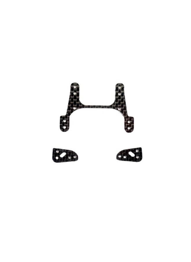 Self-made Four-wheel Drive Carbon Fiber Middle Wing 1.5mm Modified Parts Series For S2 MA FMA AR Chassis Accessories-Color: Middle Wing 1  - Image 1