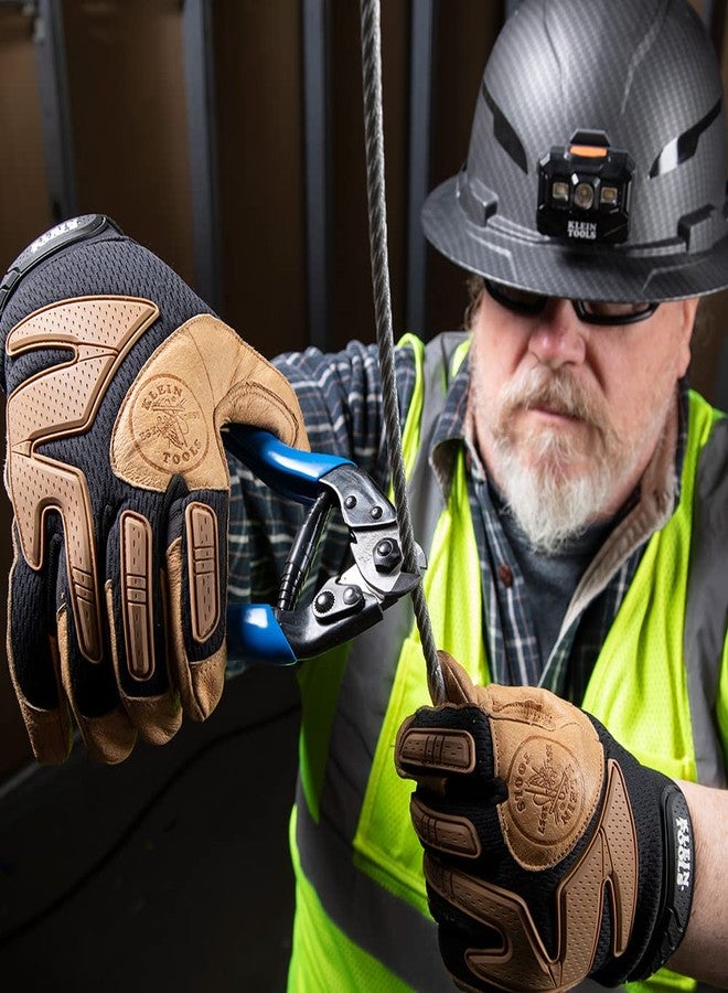 كلاين تولز مقص كابلات Klein Tools 63016، مقص كابلات عالي التحمل يقطع أسلاك ACSR والفولاذ والأسلاك الأكثر صلابة، مع قفل مريح للتخزين، أزرق - Image 5