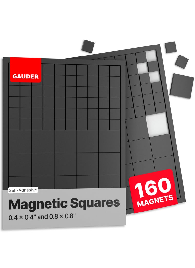 GAUDER GAUDER Magnetic Squares Self Adhesive  Flexible Sticky Magnets  Magnetic Stickers 