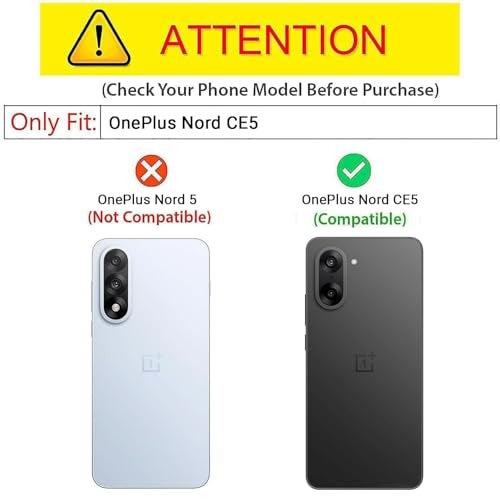 Kapa Hawkeye Clear Slim Tough Back Cover for OnePlus Nord CE 5 | Camera Lens Protector Anti Yellow Shockproof Clear Hybrid Case Cover (Blue Sides) - Image 2