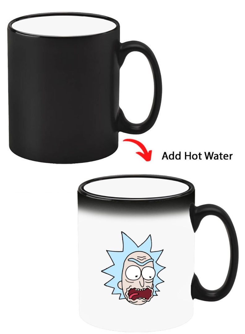Theodor Color Changing Heat Sensitive Ceramic Mug, Image Revealed When HOT Liquid is Added! Rick & Martin  - Image 1