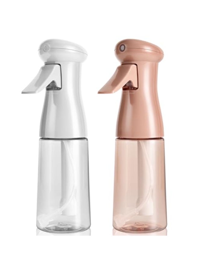 Bealee Spray Bottle For Hair Continuous Mister Empty Spray Bottles Ultra Fine Mist Water Sprayer for Hairstyling Cleaning Plants Barbers Salons Essential Oil Scents 2 Pack 68 OZ White Terracotta - Image 1
