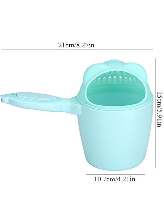 OCTOBER Shampoo Cup, Baby Shampoo Cup Cute Kids Wash Hair Bathing Flusher Cup Eye Rinse Cup for Infant Toddler Children(Green)  - Image 5