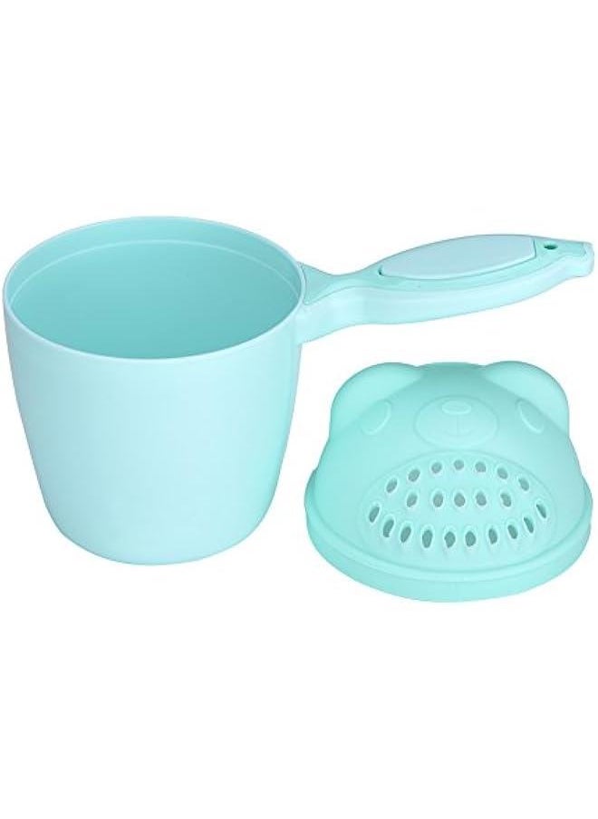 OCTOBER Shampoo Cup, Baby Shampoo Cup Cute Kids Wash Hair Bathing Flusher Cup Eye Rinse Cup for Infant Toddler Children(Green)  - Image 1