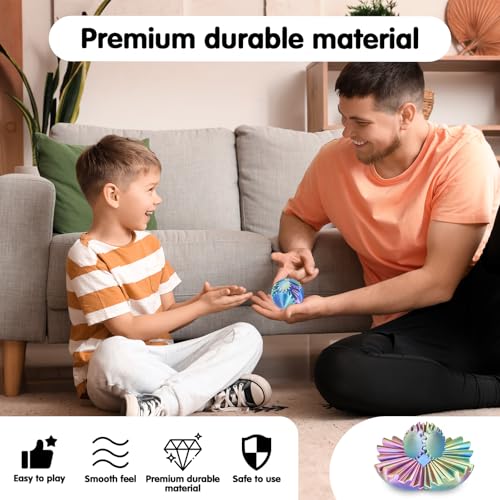 Minleway Gear Ball 3D Printed Cube Fidget ToyGear Sphere Fidget ToysSensory Toys for Stress and Anxiety Relief Desk Toy Fidget SpinnersStocking Stuffers for Adults Kids Gift Blue Green Purple 23 Inch - Image 5