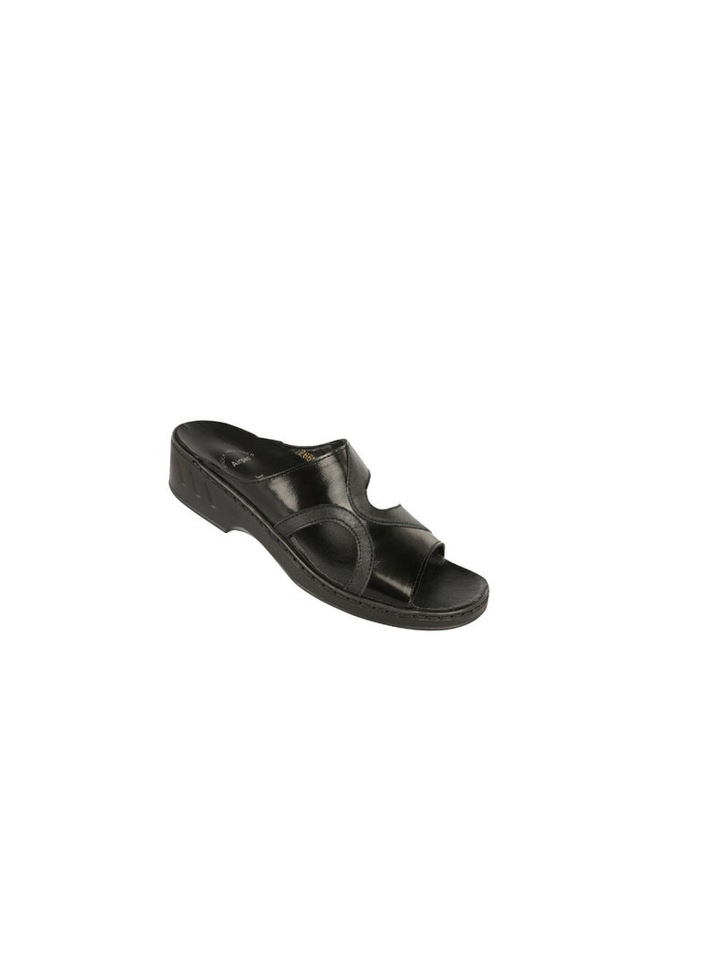 Josef Seibel Ladies  Comfort Wedge Sandals 08837AR Black - Image 1