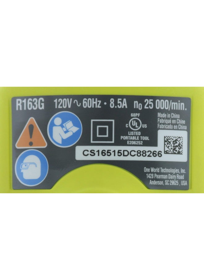 Ryobi - Ryobi R1631K 1-1/2 Peak HP 8.5 Amp LED Lit Corded Router Including 3 Piece Bit Set (w/ Tool Bag) - Image 1