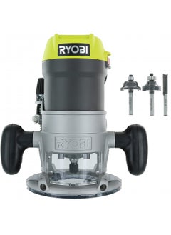 Ryobi R1631K 1-1/2 Peak HP 8.5 Amp LED Lit Corded Router Including 3 Piece Bit Set (w/ Tool Bag)