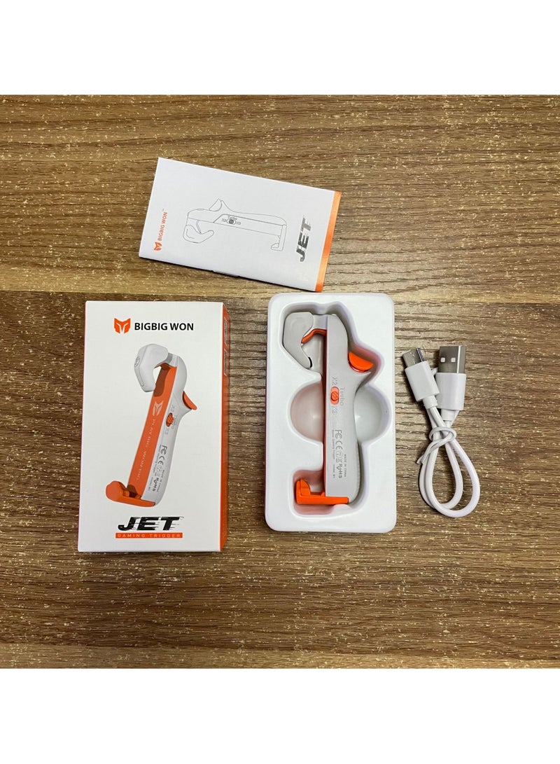 BIGBIG WON Won Mobile Gaming Trigger PUBG/COD Portable Grip Sensitive Shoot Aim Joysticks Double Fire Button Single Point/3x Burst/Custom Recording for IOS and Android Phone M1 - Image 1