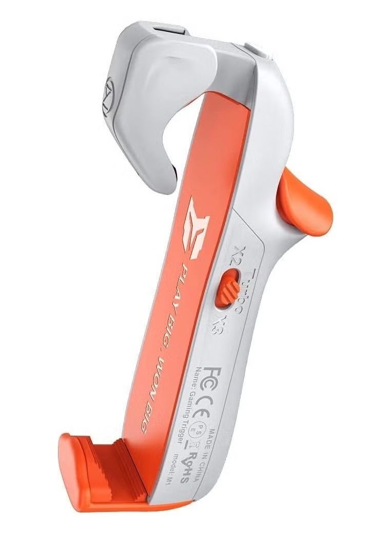 BIGBIG WON Won Mobile Gaming Trigger PUBG/COD Portable Grip Sensitive Shoot Aim Joysticks Double Fire Button Single Point/3x Burst/Custom Recording for IOS and Android Phone M1 - Image 3