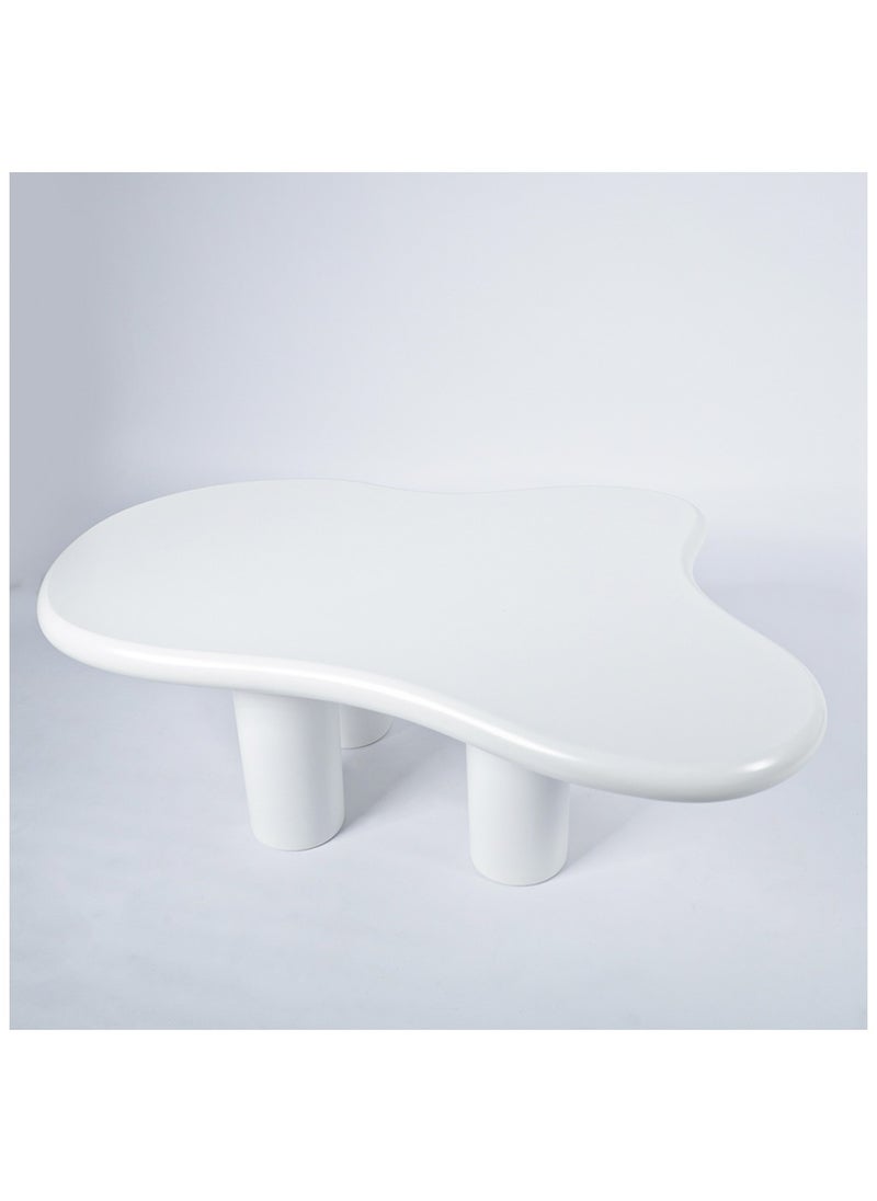 AWD Coffee Table in Cloud shape Simple Small Household Shaped Table Tea Table for Living Room Balcony Garden, Living Room Table Bed Room 120 cm  - Image 1