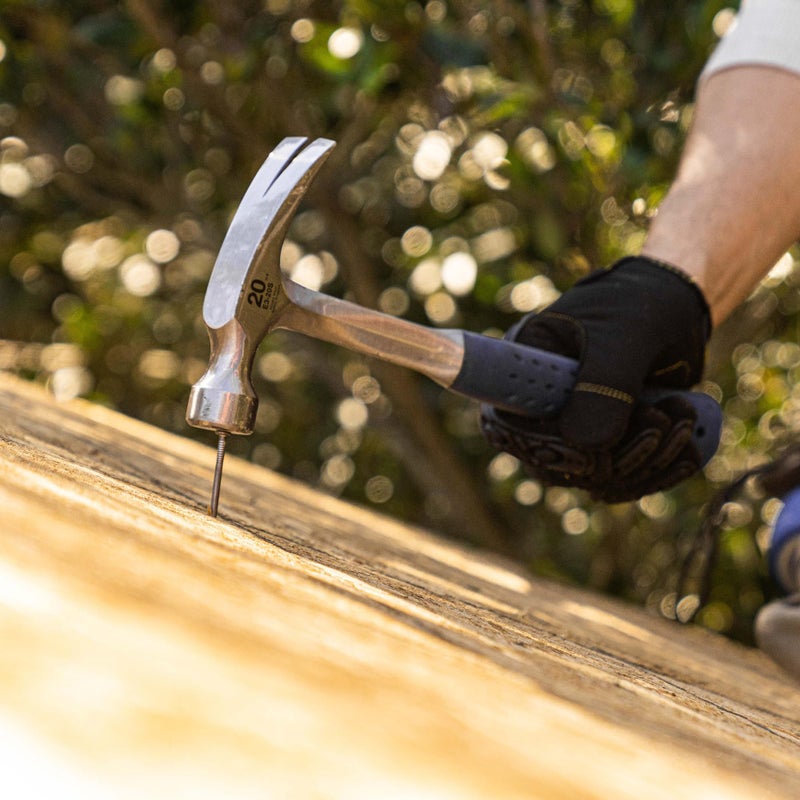 Estwing مطرقة ESTWING - 20 أونصة بمخلب مستقيم مع وجه أملس ومقبض لتقليل الصدمات - E3-20S - Image 5