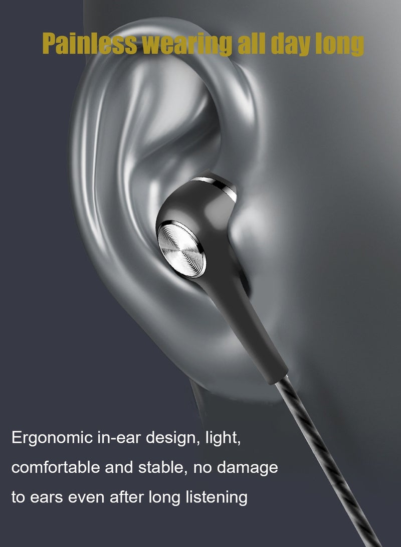 STEELCORE Wired Earphones Super  Clear Calls Noise Free Earphones Wired In-Ear HeadphonesType-C Port with Microphon Compatible with iPhone iPad Android Laptop  - Image 2