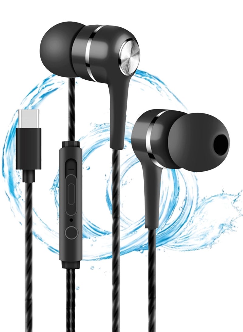 STEELCORE Wired Earphones Super  Clear Calls Noise Free Earphones Wired In-Ear HeadphonesType-C Port with Microphon Compatible with iPhone iPad Android Laptop  - Image 1