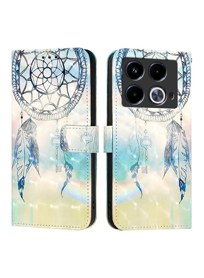 Zaboon Case For Infinix Note 40 3D Painting Horizontal Flip Leather Phone Case - Image 2