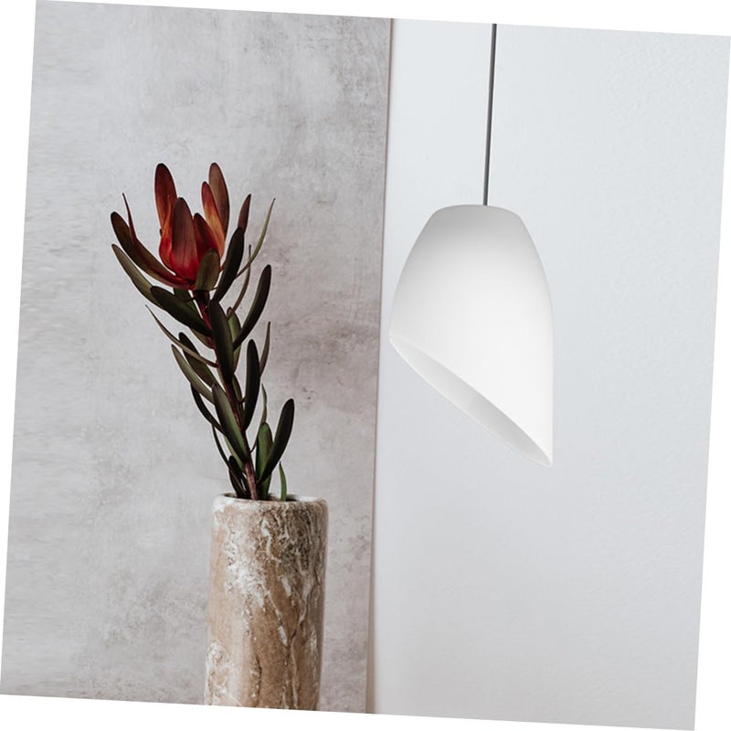 Operitacx Plastic Horseshoe Lamp Shade Cover Replacement for Desk and Floor Lamps Home Decor - Image 4
