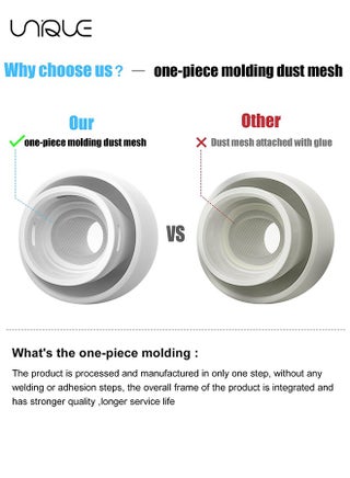 3 Pairs Replacement Ear Buds For Air Pods Pro - Ear Tips for Air pods Pro 2 Ear Tips Buds - Small Medium Large 3 Size Silicone Rubber Eartip Earbuds Gel Cover Accessories（White） - view 4