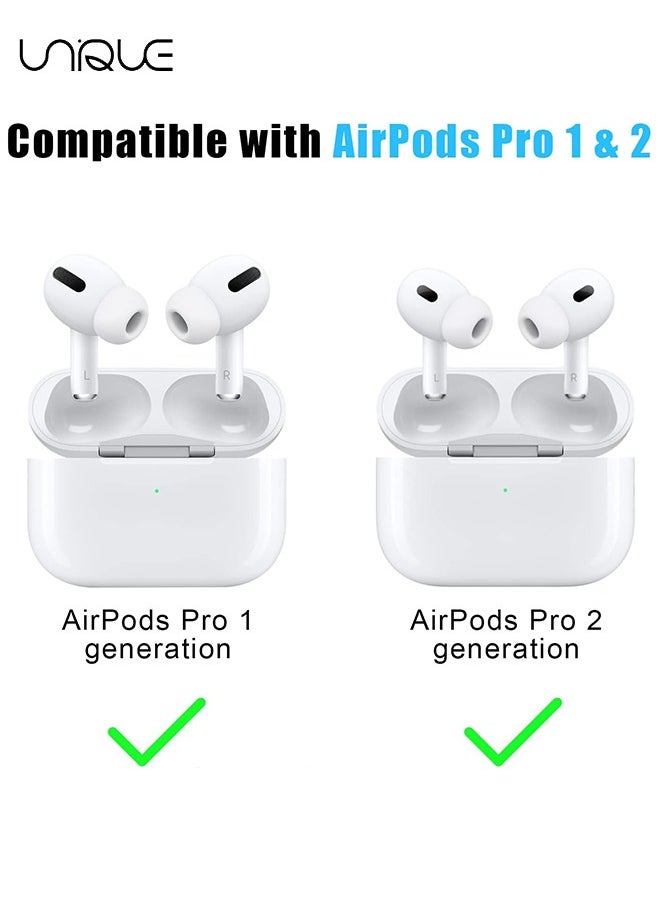 Unique - 3 Pairs Replacement Ear Buds For Air Pods Pro - Ear Tips for Air pods Pro 2 Ear Tips Buds - Small Medium Large 3 Size Silicone Rubber Eartip Earbuds Gel Cover Accessories（White） - Image 1
