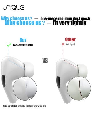 3 Pairs Replacement Ear Buds For Air Pods Pro - Ear Tips for Air pods Pro 2 Ear Tips Buds - Small Medium Large 3 Size Silicone Rubber Eartip Earbuds Gel Cover Accessories（White） - view 5