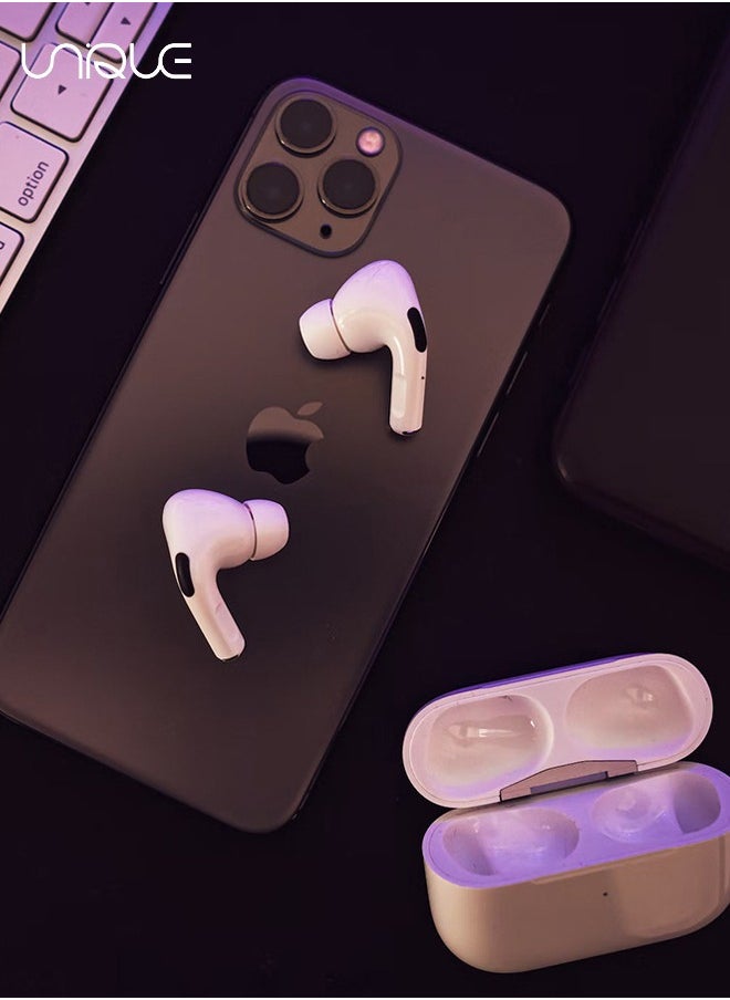 Unique - 3 Pairs Replacement Ear Buds For Air Pods Pro - Ear Tips for Air pods Pro 2 Ear Tips Buds - Small Medium Large 3 Size Silicone Rubber Eartip Earbuds Gel Cover Accessories（White） - Image 1