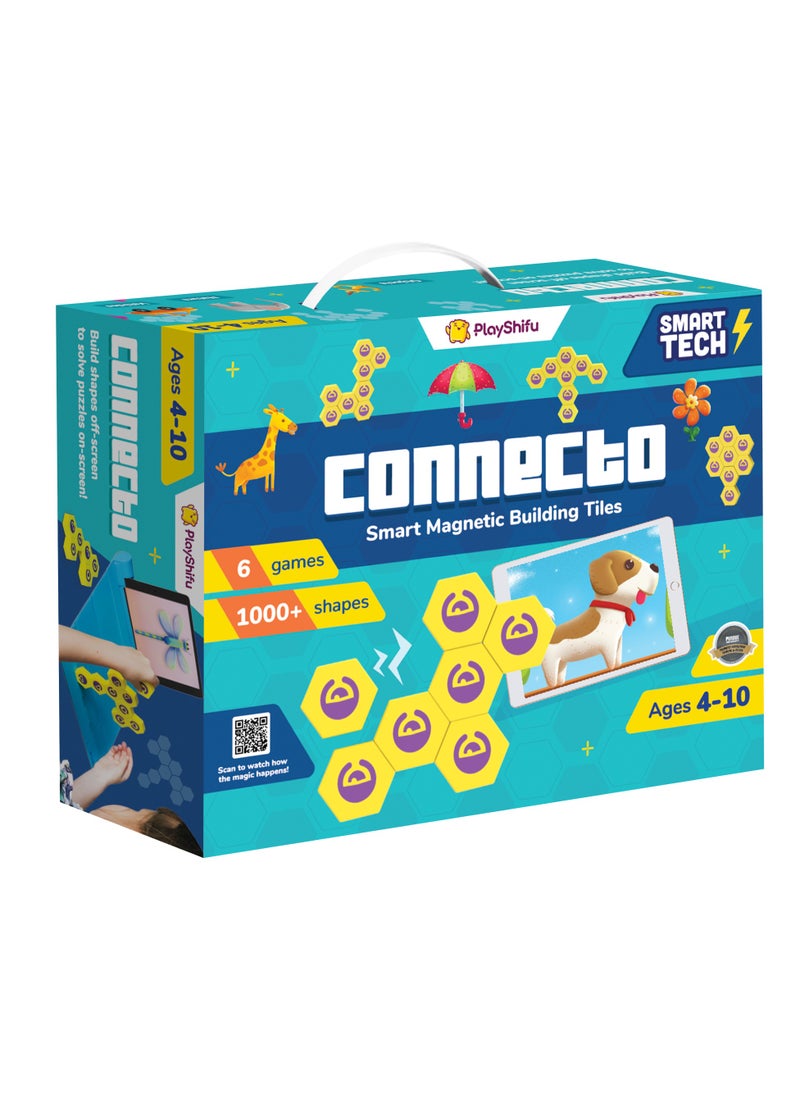 PlayShifu PlayShifu Plugo Link (Kit + App) : Smart Magnetic Tiles + Building Toy With Puzzles For Kids Age 4 To 10, Stem Learning And Birthday Gifts For Boys & Girls (Connecto)  - Image 1