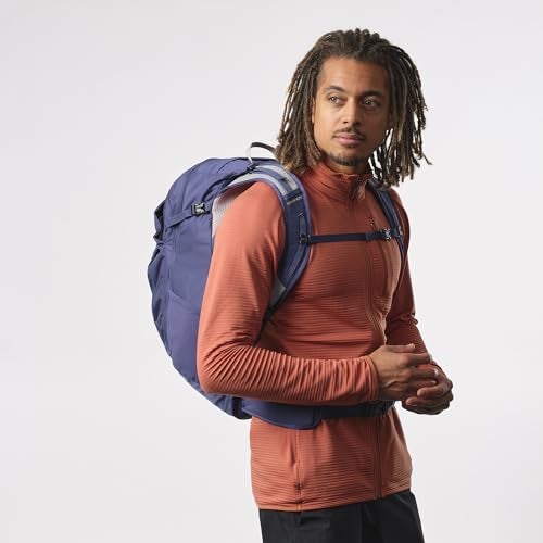 Salomon Unisex Trailblazer 30, Hiking & Trekking Backpack, 30-Liter - Mazarine Blue/Ghost Gray - Image 2