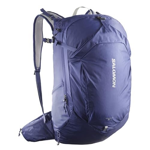 Salomon Unisex Trailblazer 30, Hiking & Trekking Backpack, 30-Liter - Mazarine Blue/Ghost Gray - Image 1