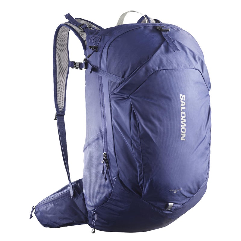 Salomon Unisex Trailblazer 30, Hiking & Trekking Backpack, 30-Liter - Mazarine Blue/Ghost Gray - Image 5