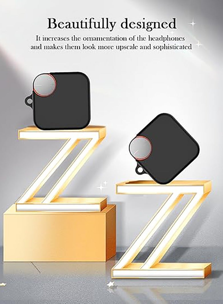 Alyashmac Silicone  Protective  Case Cover for CMF Nothing Buds Pro2 with Keychain Cover (White) - Image 3