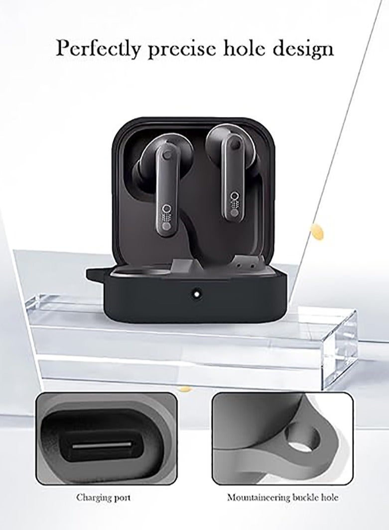 Alyashmac Silicone  Protective  Case Cover for CMF Nothing Buds Pro2 with Keychain Cover (White) - Image 4