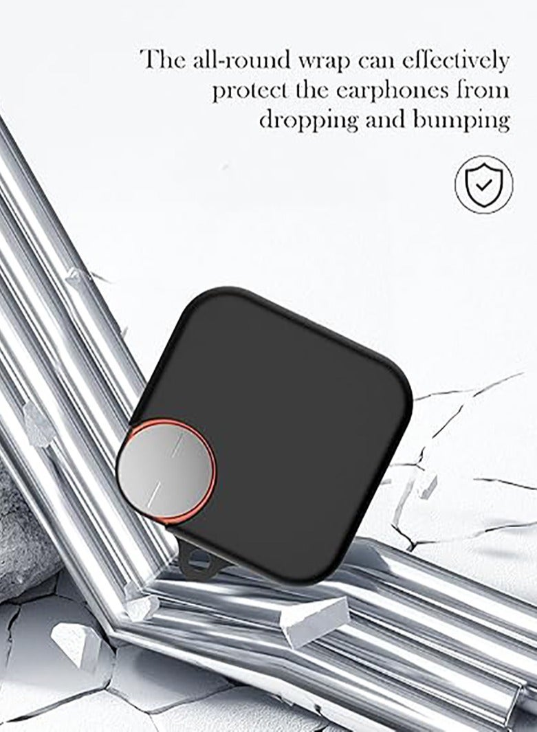 Alyashmac Silicone  Protective  Case Cover for CMF Nothing Buds Pro2 with Keychain Cover (White) - Image 2