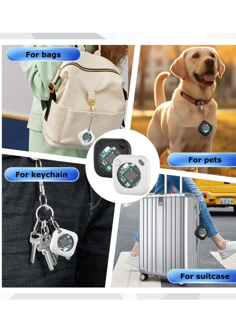 Innoshine Apple Find My Smart Finder with  case Item Finders for pets & kids &elderly mini Air Tag Anti Lose Reminder key Finder smart locator Works with IOS Smart tracker tag for luggage, bicycle, wallets - Image 3